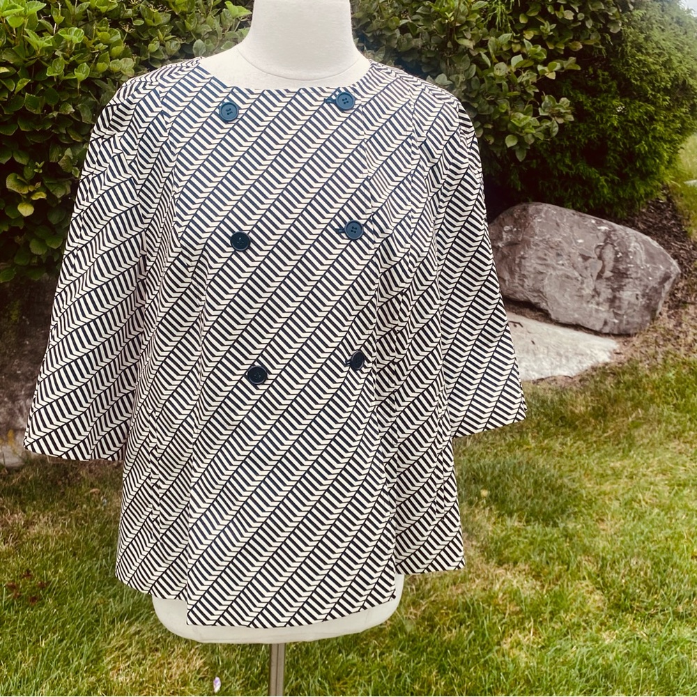 Calvin Klein Geometric Print Plus Size Jacket - image 5